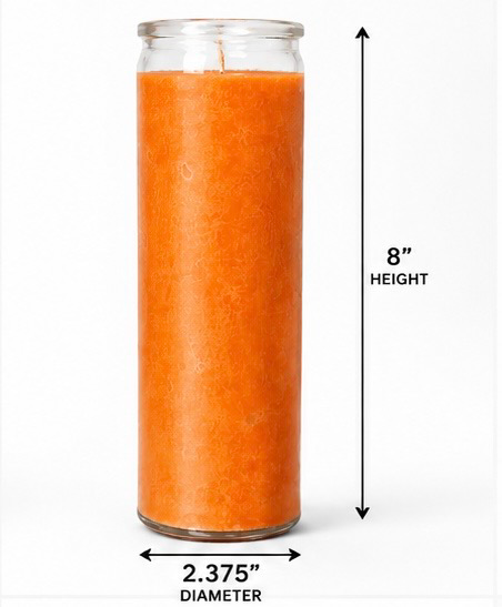 Orange Plain 7-Day Ritual Candle