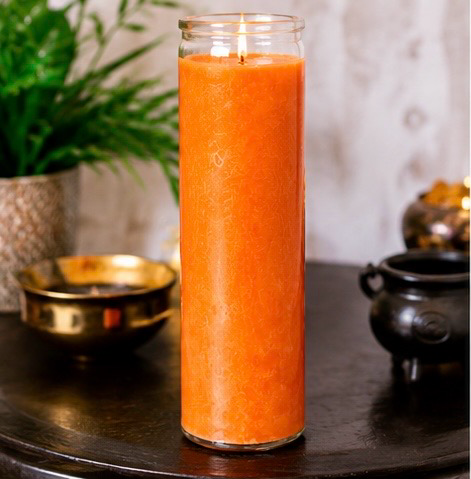Orange Plain 7-Day Ritual Candle
