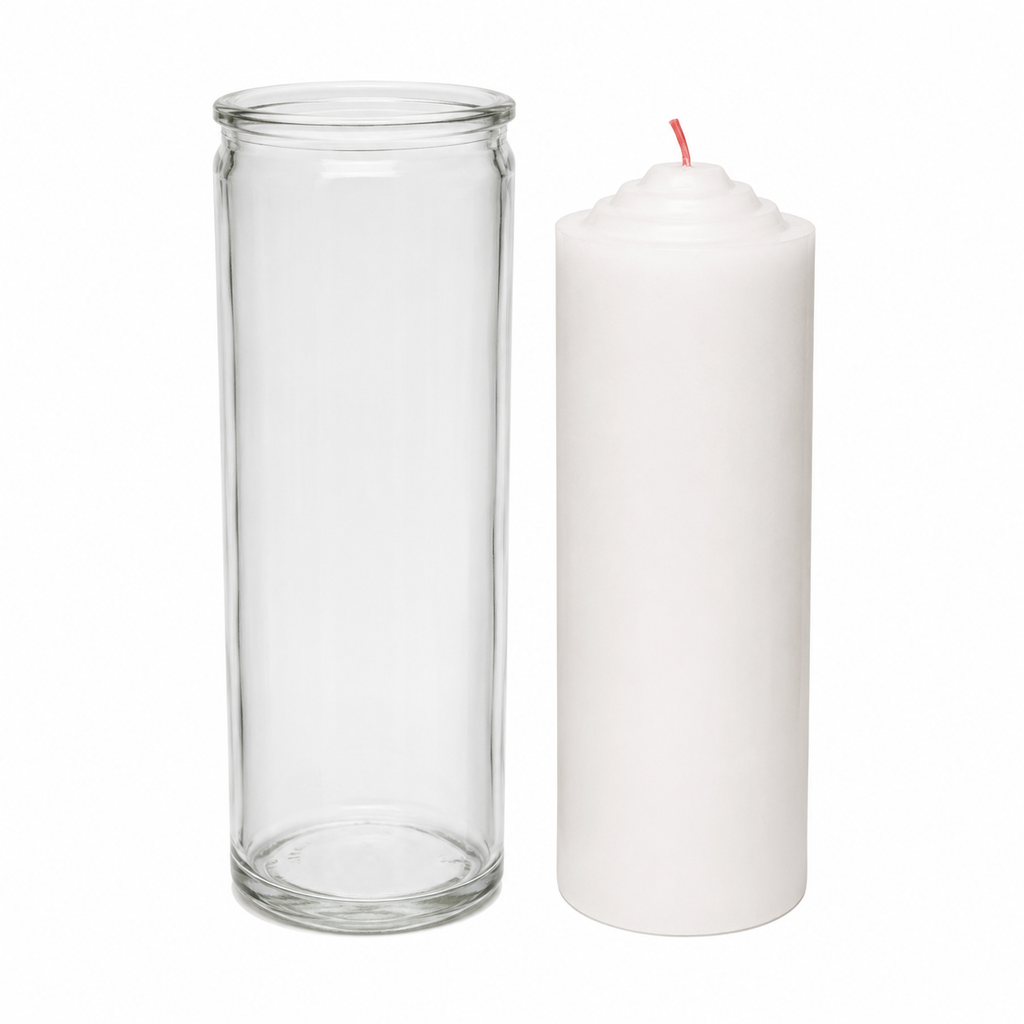 Crusader White Pull Out Ritual Candle