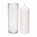 Crusader White Pull Out Ritual Candle