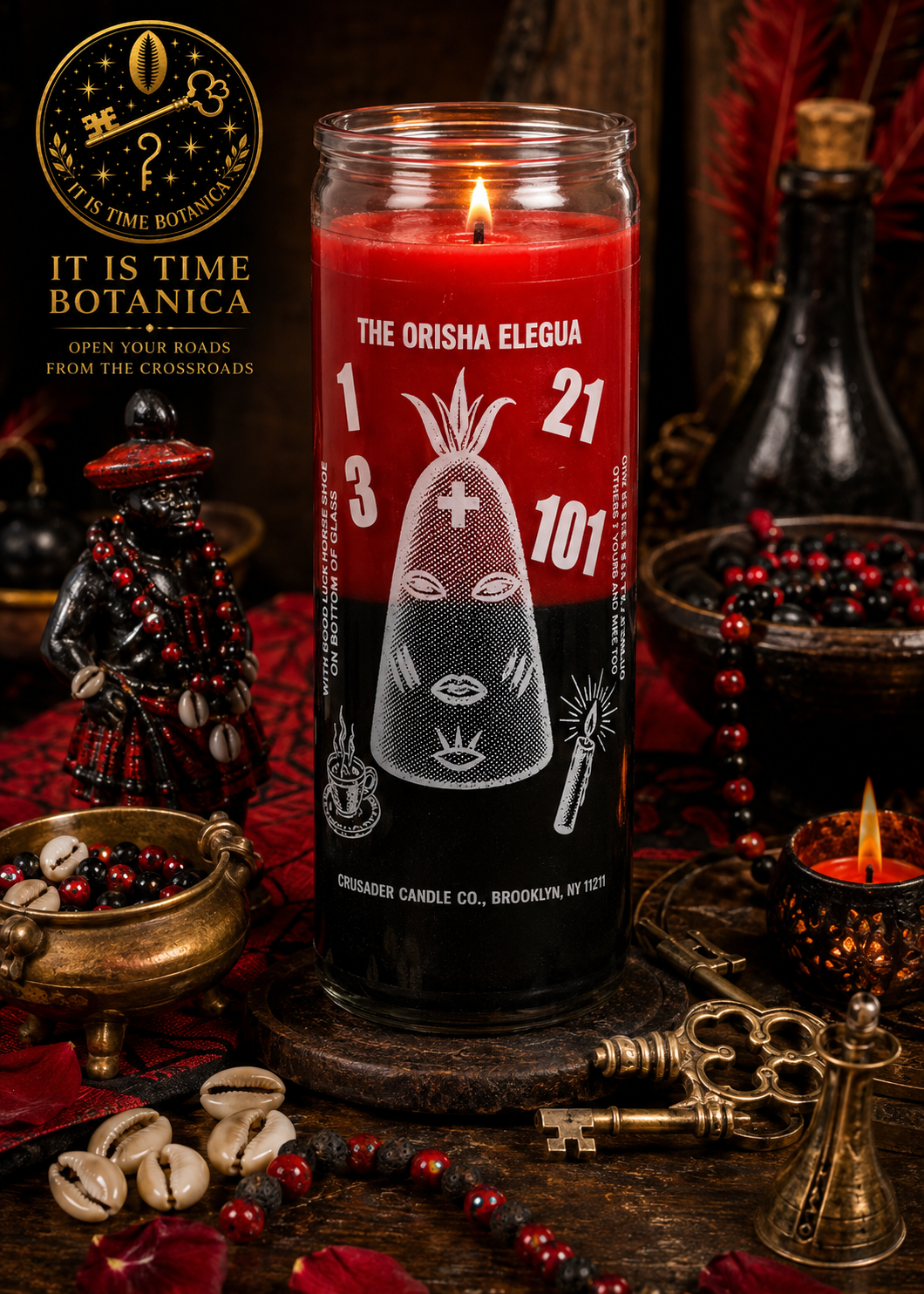 Elegua 7-Day Orisa Devotional Candle