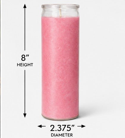 Pink Plain 7-Day Ritual Candle