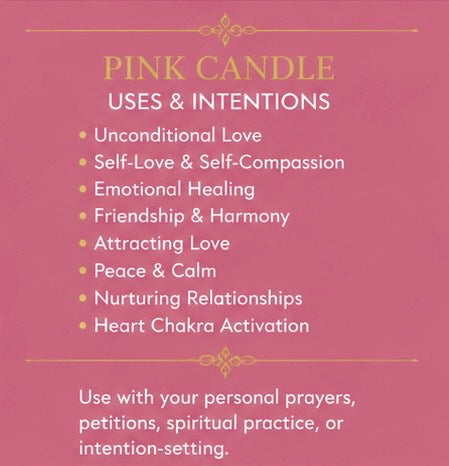 Pink Plain 7-Day Ritual Candle