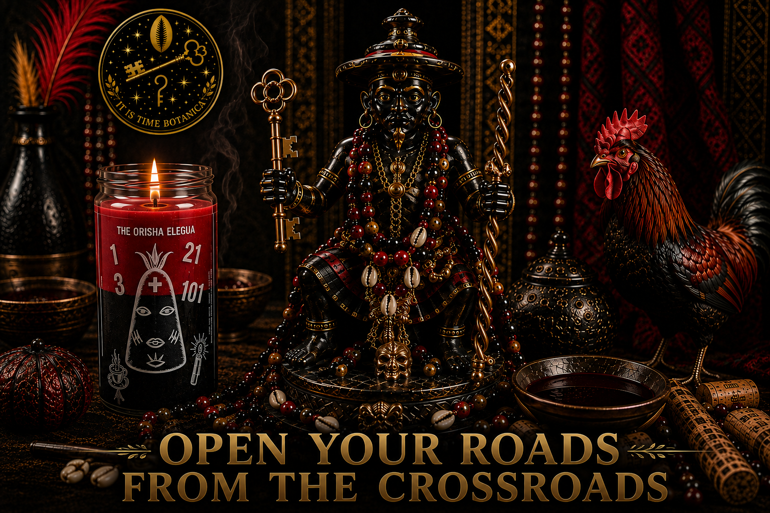 Elegua 7-Day Orisa Devotional Candle