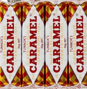 Tunnock’s Caramel Wafer Biscuits – 4 Pack
