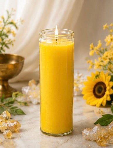 Yellow Plain 7-Day Ritual Candle