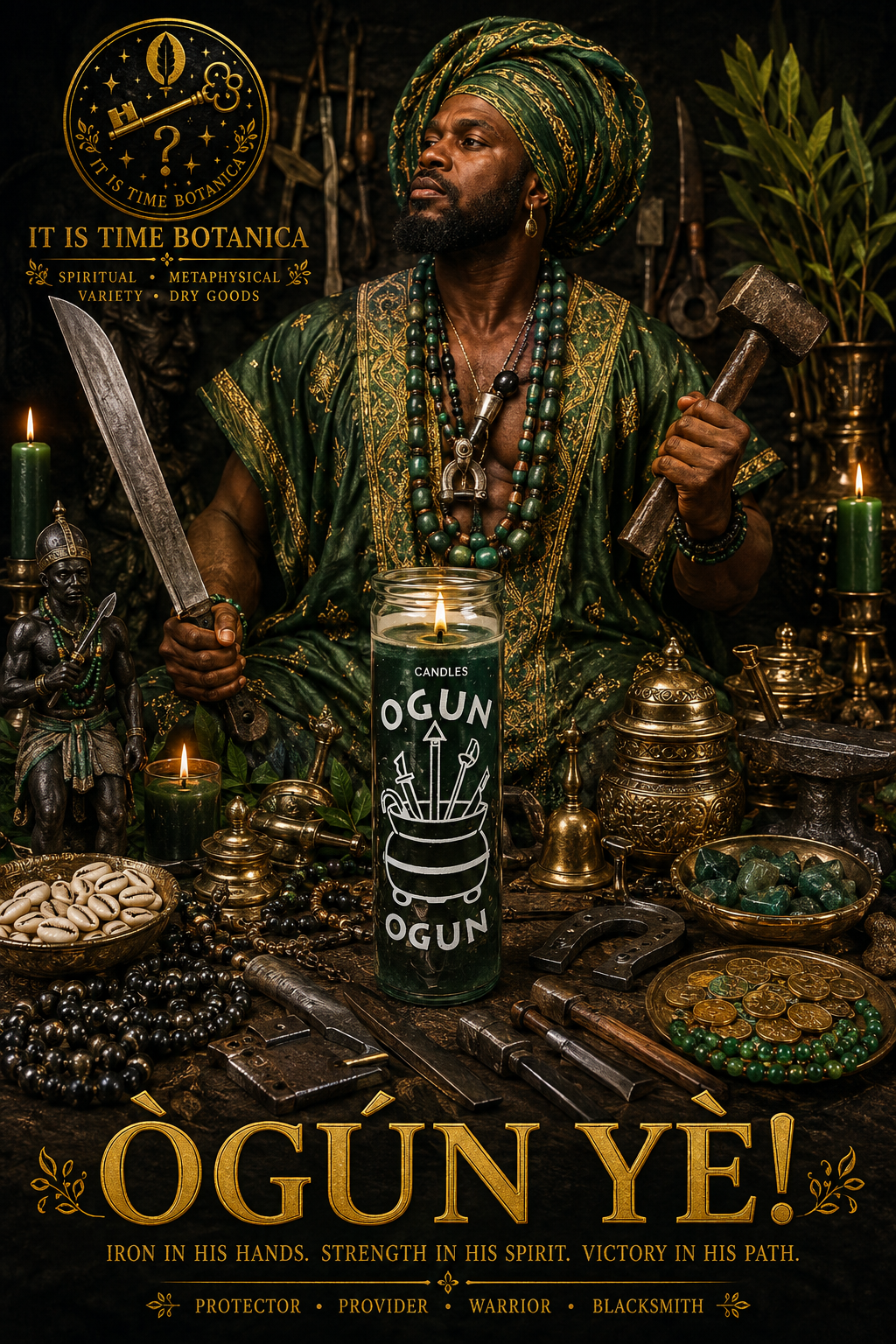 Ogun 7-Day Orisa Devotional Candle