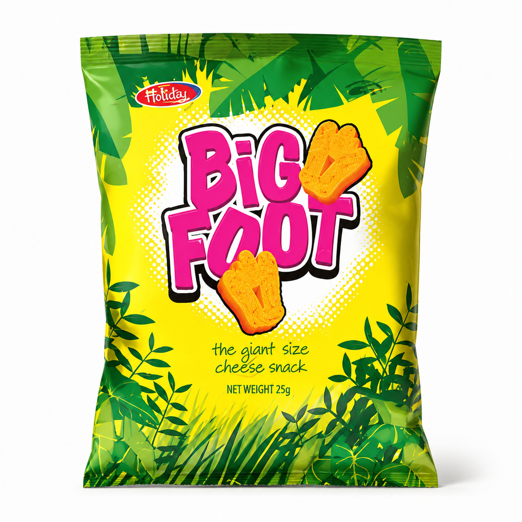 Big Foot Regular Cheese Snack 25g bag by Holiday