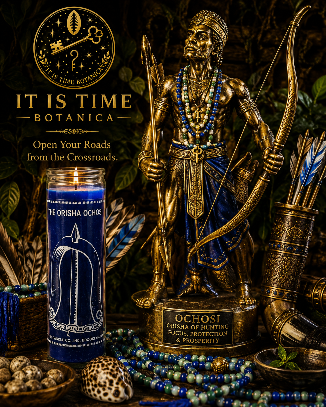 Ochosi 7-Day Orisa Devotional Candle