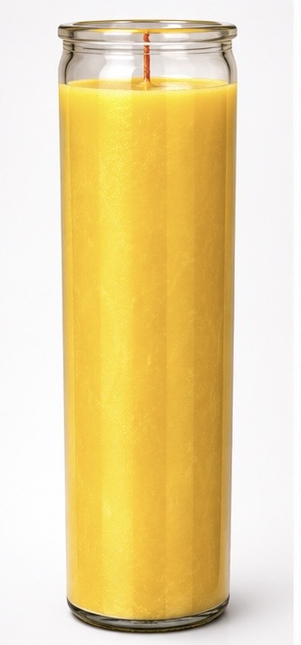 Yellow Plain 7-Day Ritual Candle