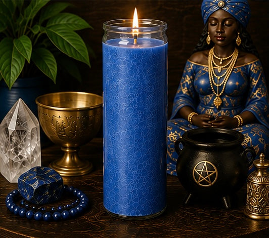 Blue Plain 7-Day Ritual Candle