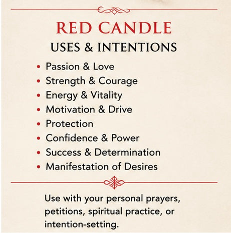 Red Plain 7-Day Ritual Candle