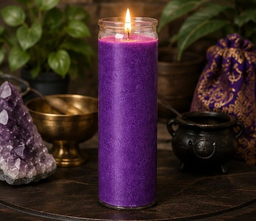 Purple Plain 7-Day Ritual Candle