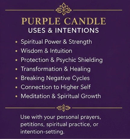 Purple Plain 7-Day Ritual Candle