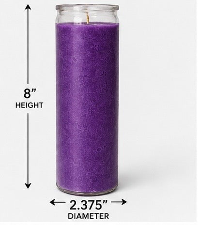 Purple Plain 7-Day Ritual Candle