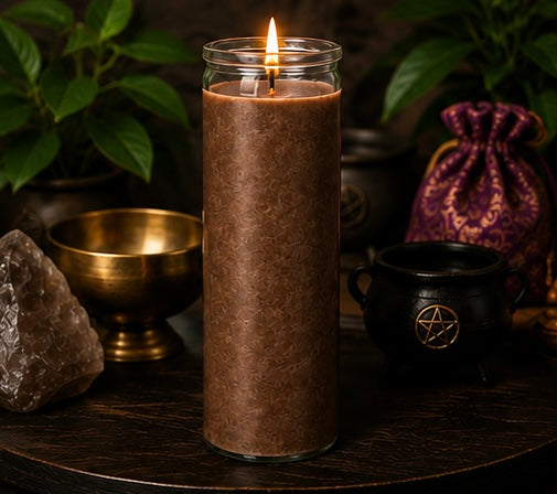 Brown Plain 7-Day Ritual Candle