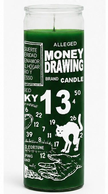 Alleged Money Drawing Ritual Candle