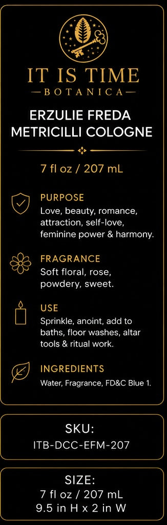 deCrusellas Erzulie Dantor Cologne – 7 fl oz / 207 mL