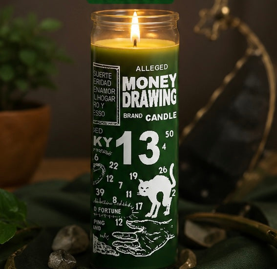 Alleged Money Drawing Ritual Candle