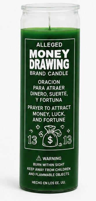 Alleged Money Drawing Ritual Candle