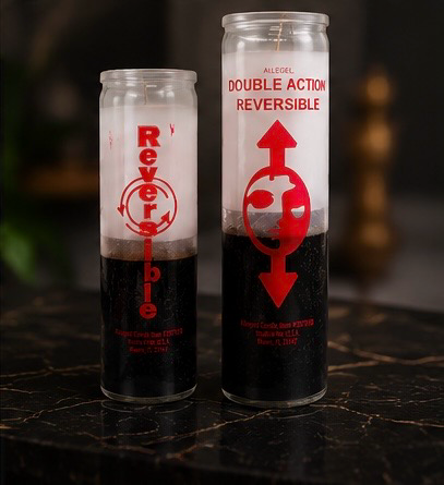Alleged Double Action Reversible Candle – Black & White product