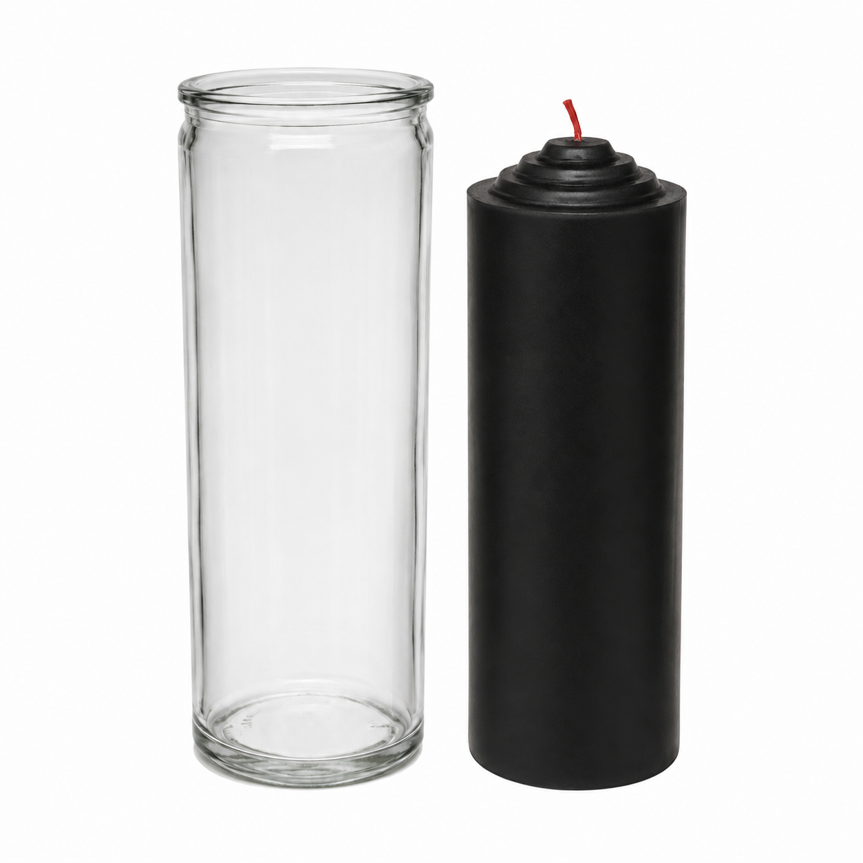 Crusader Black Pull Out Ritual Candle