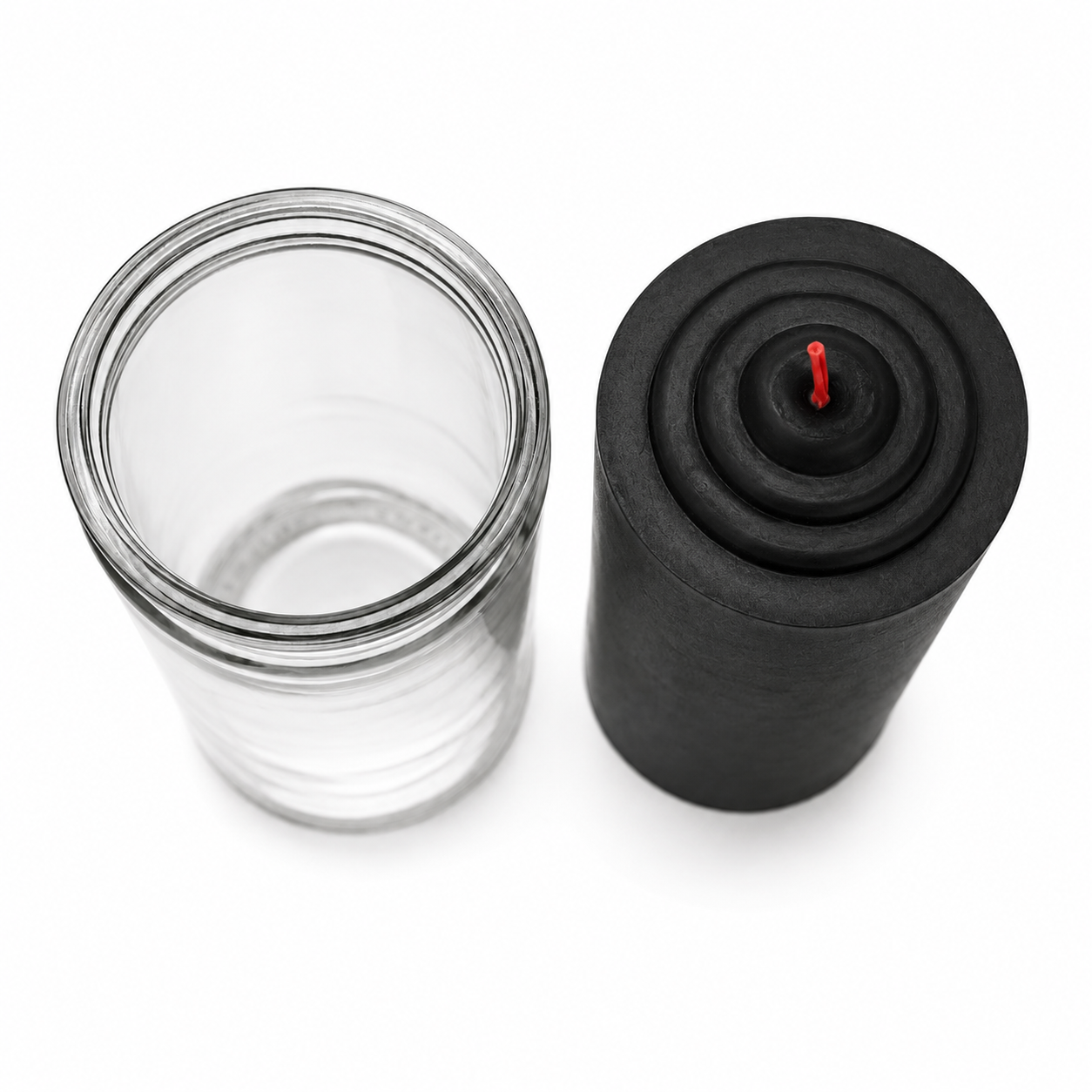 Crusader Black Pull Out Ritual Candle