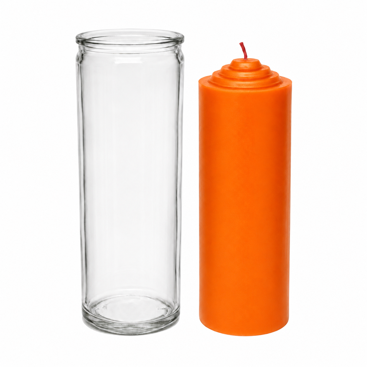 Crusader Orange Pull Out Ritual Candle