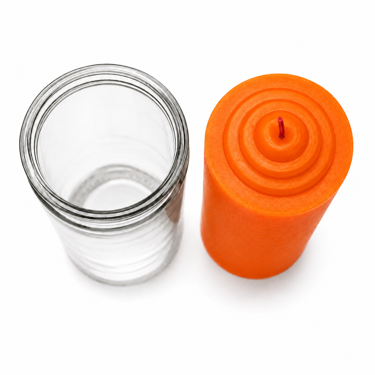 Crusader Orange Pull Out Ritual Candle