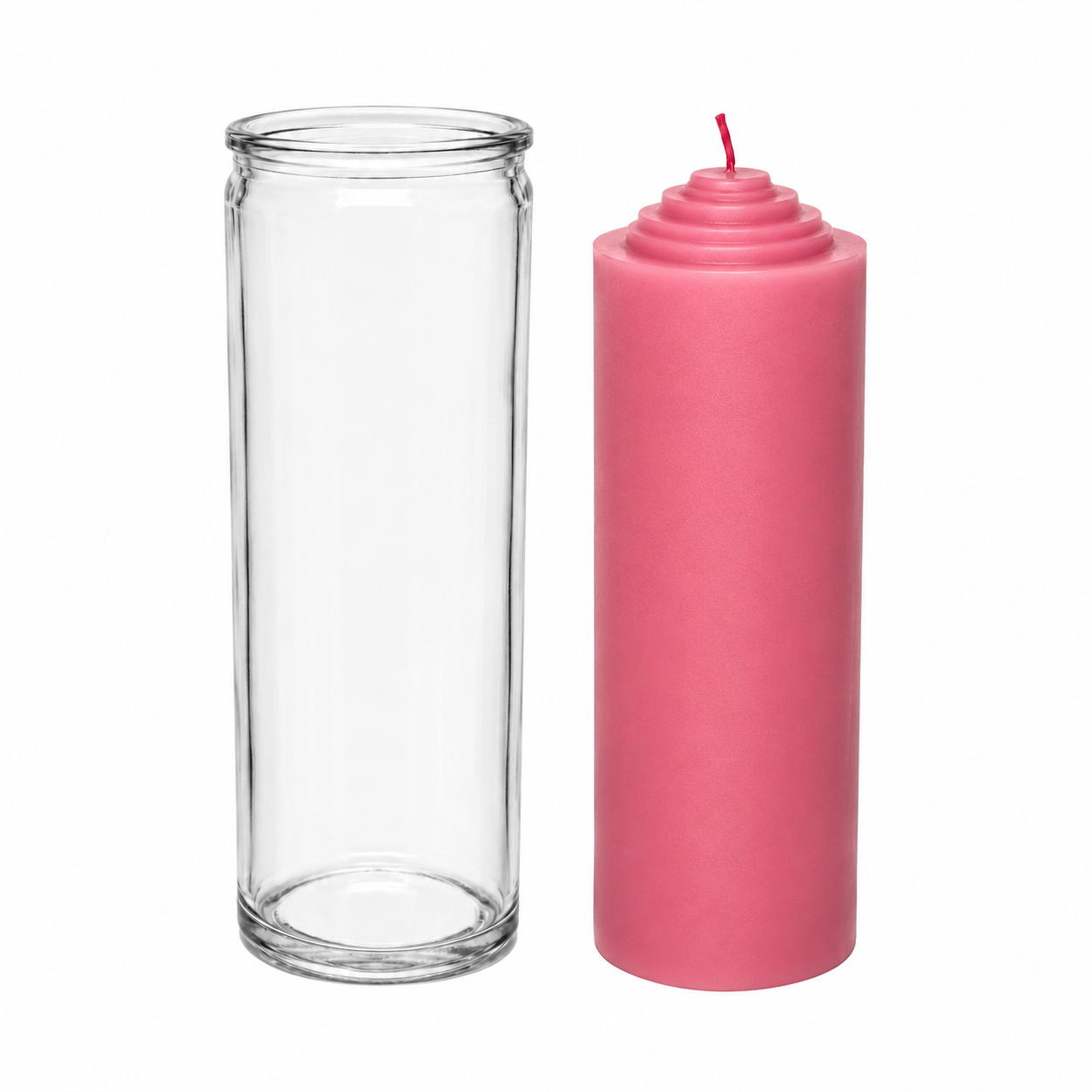 Crusader Pink Pull Out Ritual Candle