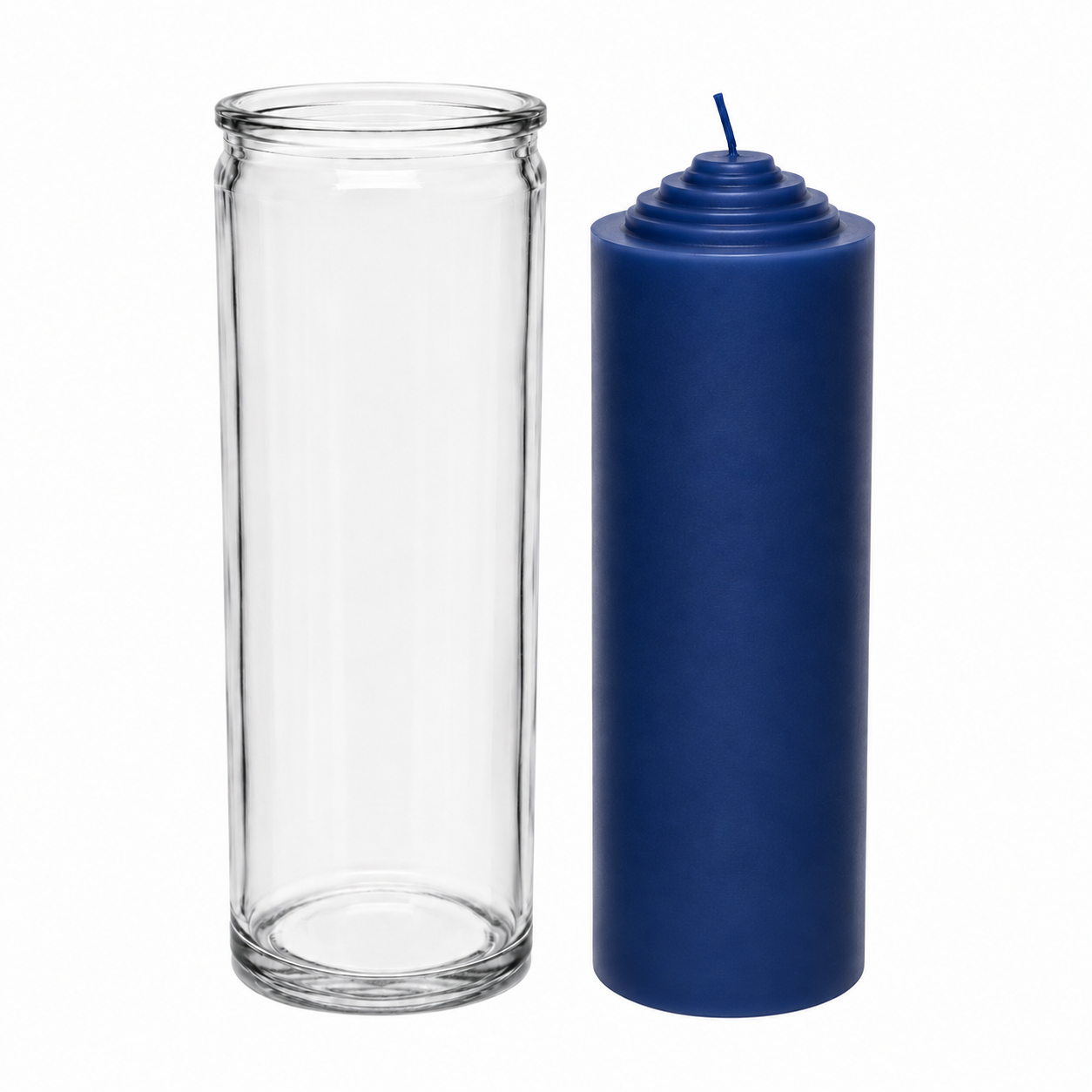 Crusader Blue Pull Out Ritual Candle