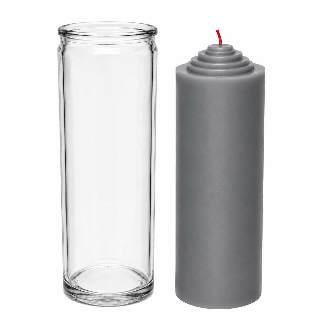 Crusader Gray Pull Out Ritual Candle