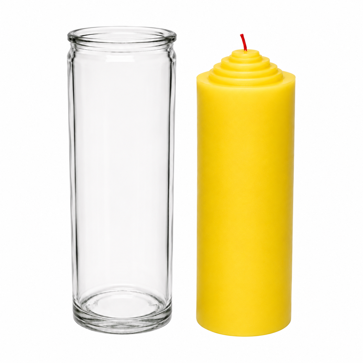 Crusader Yellow Pull Out Ritual Candle