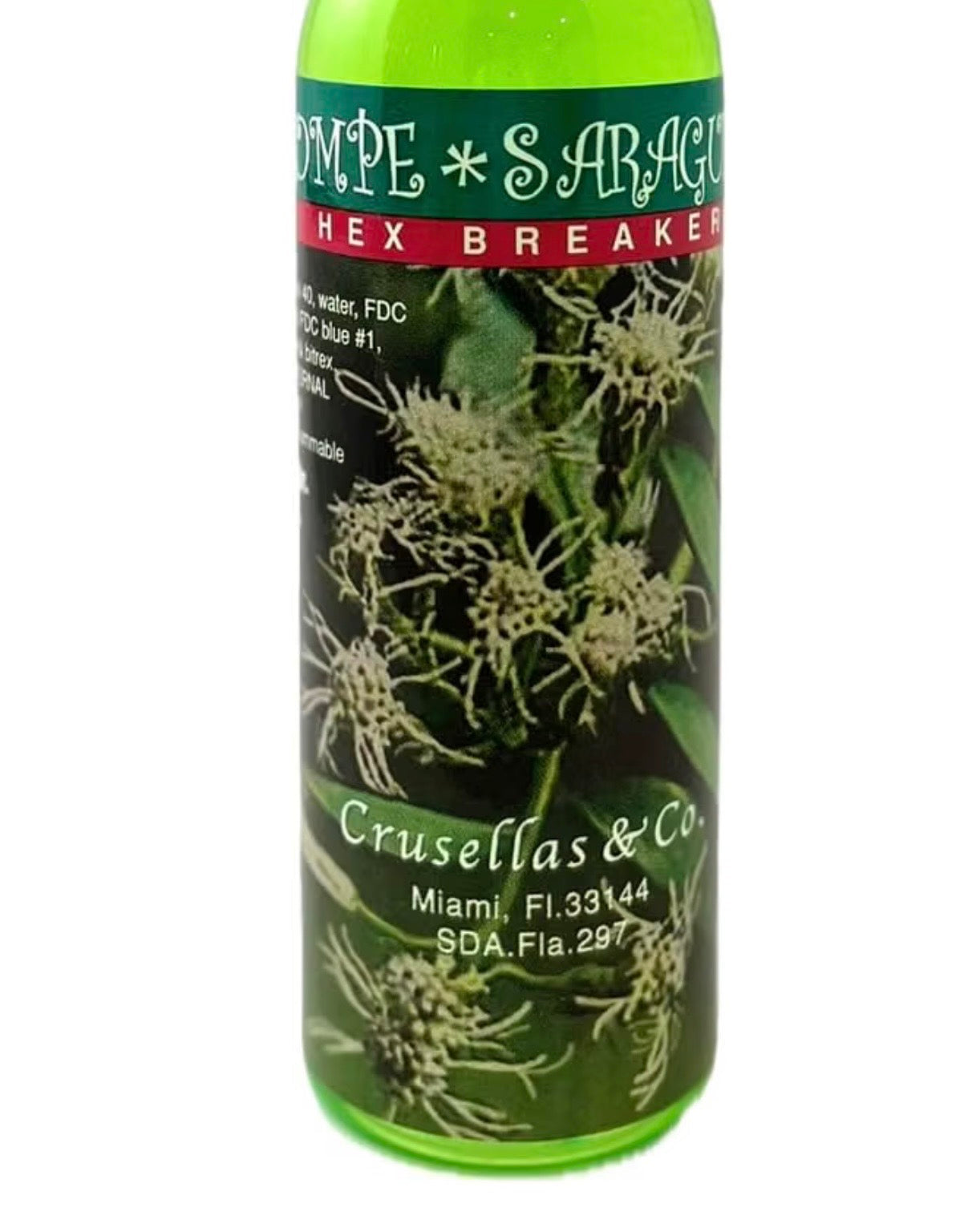 Crusellas Rompe Saraguey Hex Breaker Cologne label detail