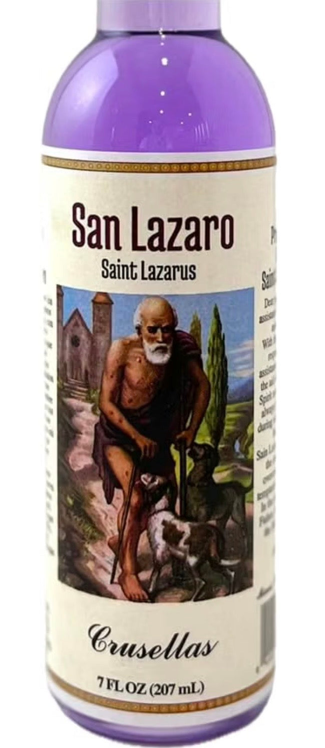 San Lazaro Saint Lazarus Cologne 7 fl oz by Crusellas – label detail