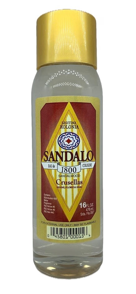 Kolonia 1800 Sándalo Sandalwood Splash Cologne 16 fl oz by Crusellas