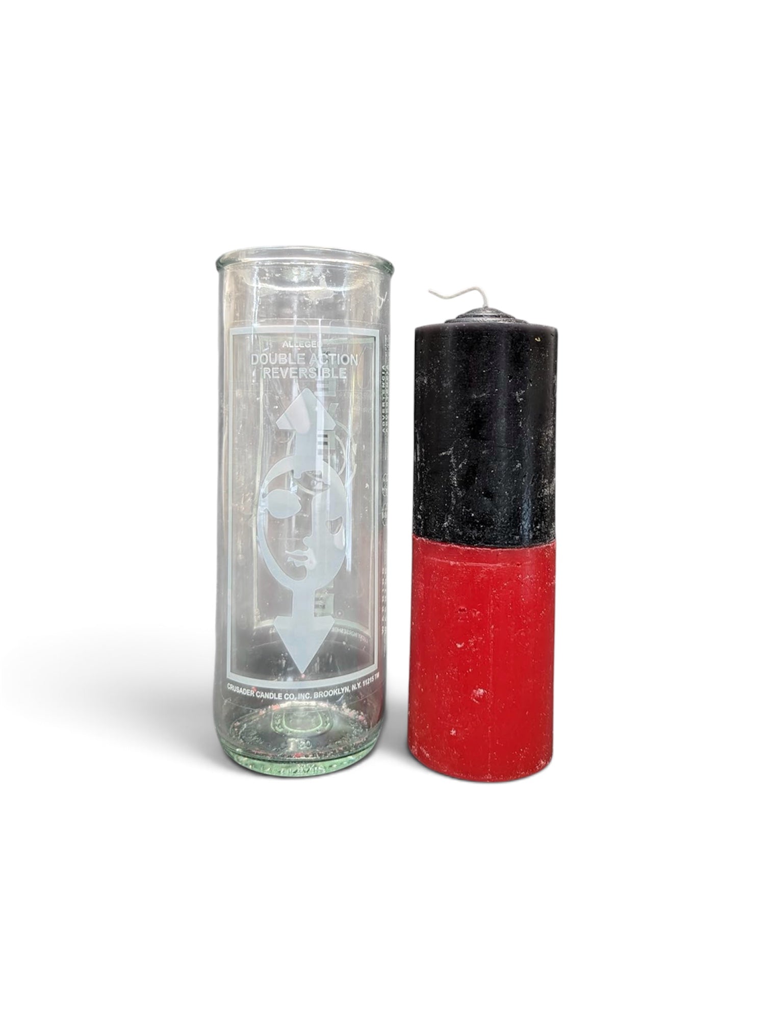 Crusader 2-Color Reversible Pull Out Ritual Candle